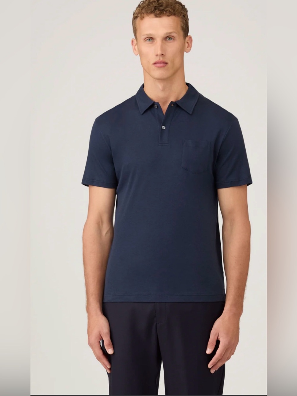 Sunspel Riviera Polo - navy -L